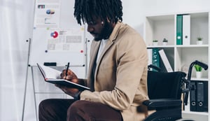 african-american-disabled-employee-on-wheelchair